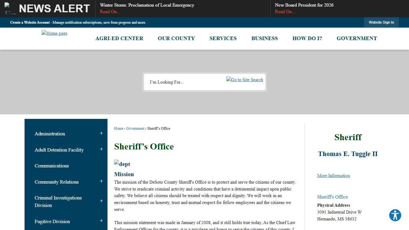 Sheriff’s Office DeSoto County, MS - Official Website
