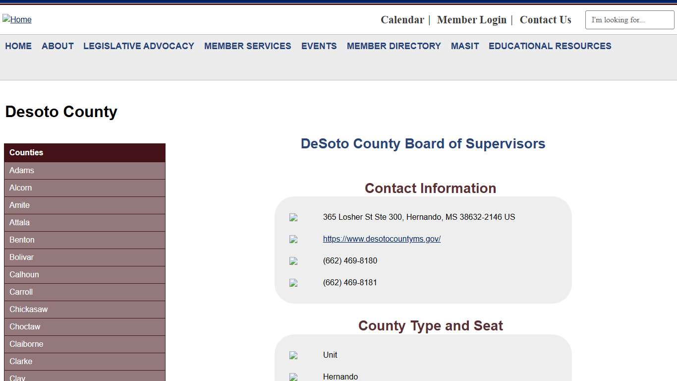 County View Mississippi Association of Supervisors