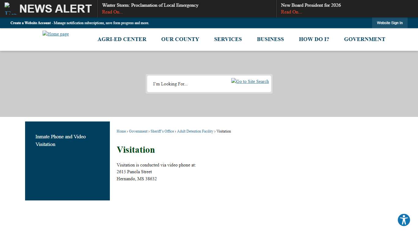 Visitation DeSoto County, MS - Official Website